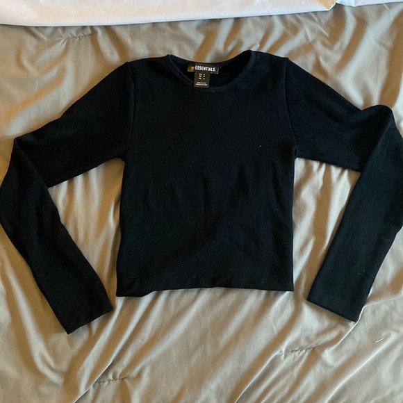 Black Cropped Longsleeve (size S) - Picture 1 of 1